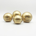 Pots cosmétiques vides en or en forme de boule ronde
